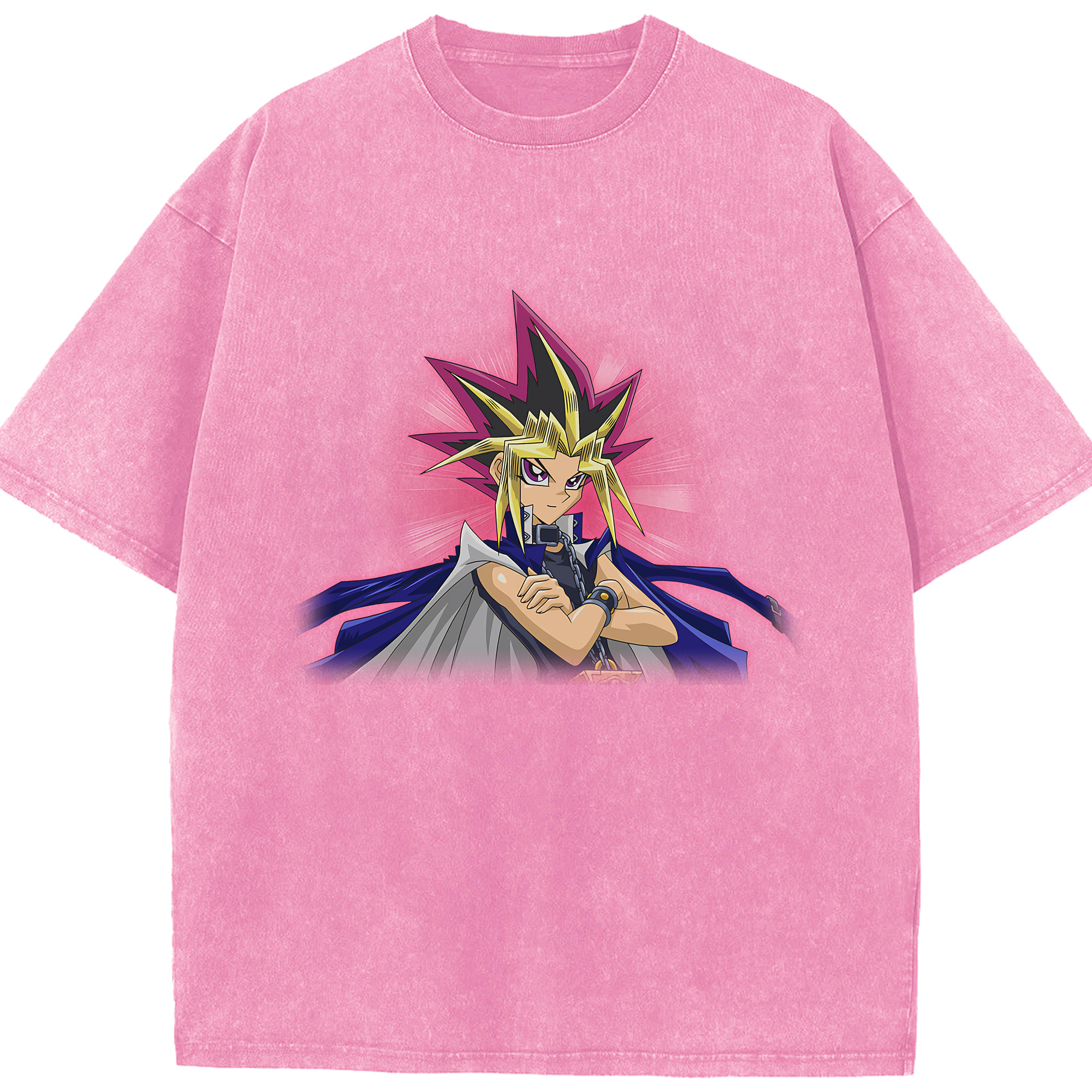 （画像用） 遊☆戯☆王 Yu-Gi-Oh! 綿100% ヴィンテージ風 半袖Tシャツ（フロントプリント）